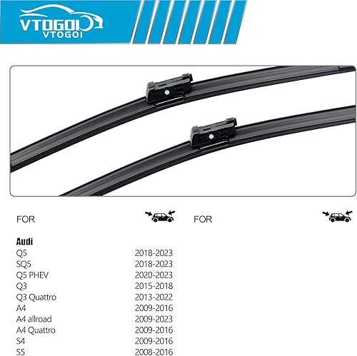 Miniatura 3 de Juego de 3 limpiaparabrisas de repuesto de equipo original de fábrica de 24 pulgadas, 20 pulgadas, 15 pulgadas (juego de 3)