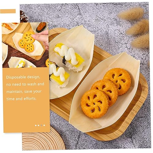 Botes desechables de bambú para sushi 200 pcs miniatura 3