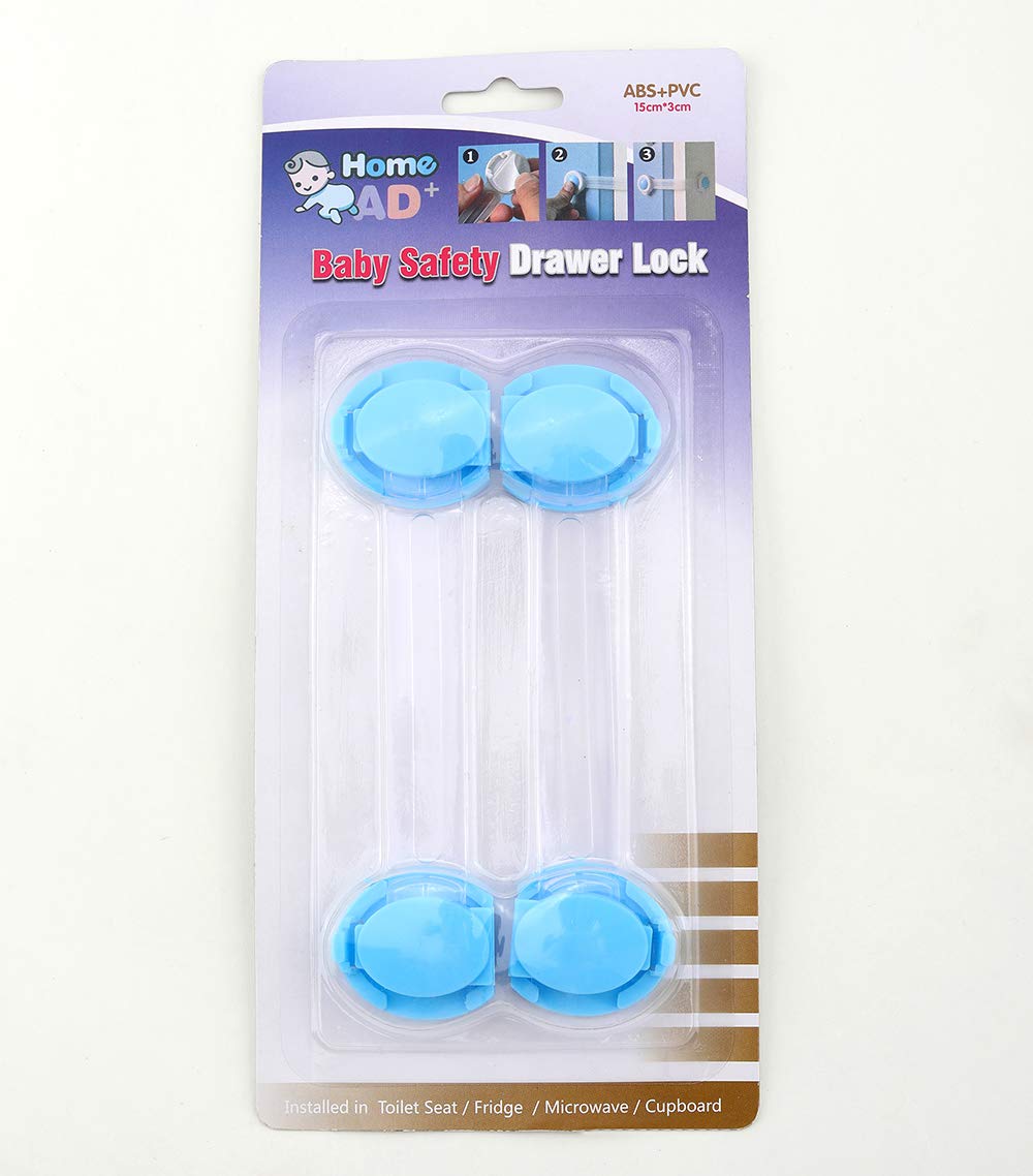 HOMEPRO Better Value for Better Living Home Pro Ad+ Baby Safety Drawer Lock 2-Pieces, Assorted Colour