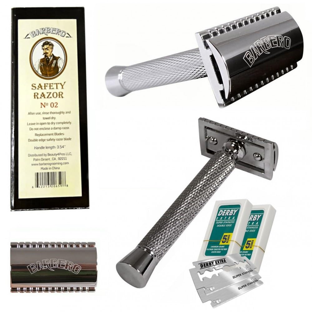 Barbero Safety Razor No.02 +10 Free Blades