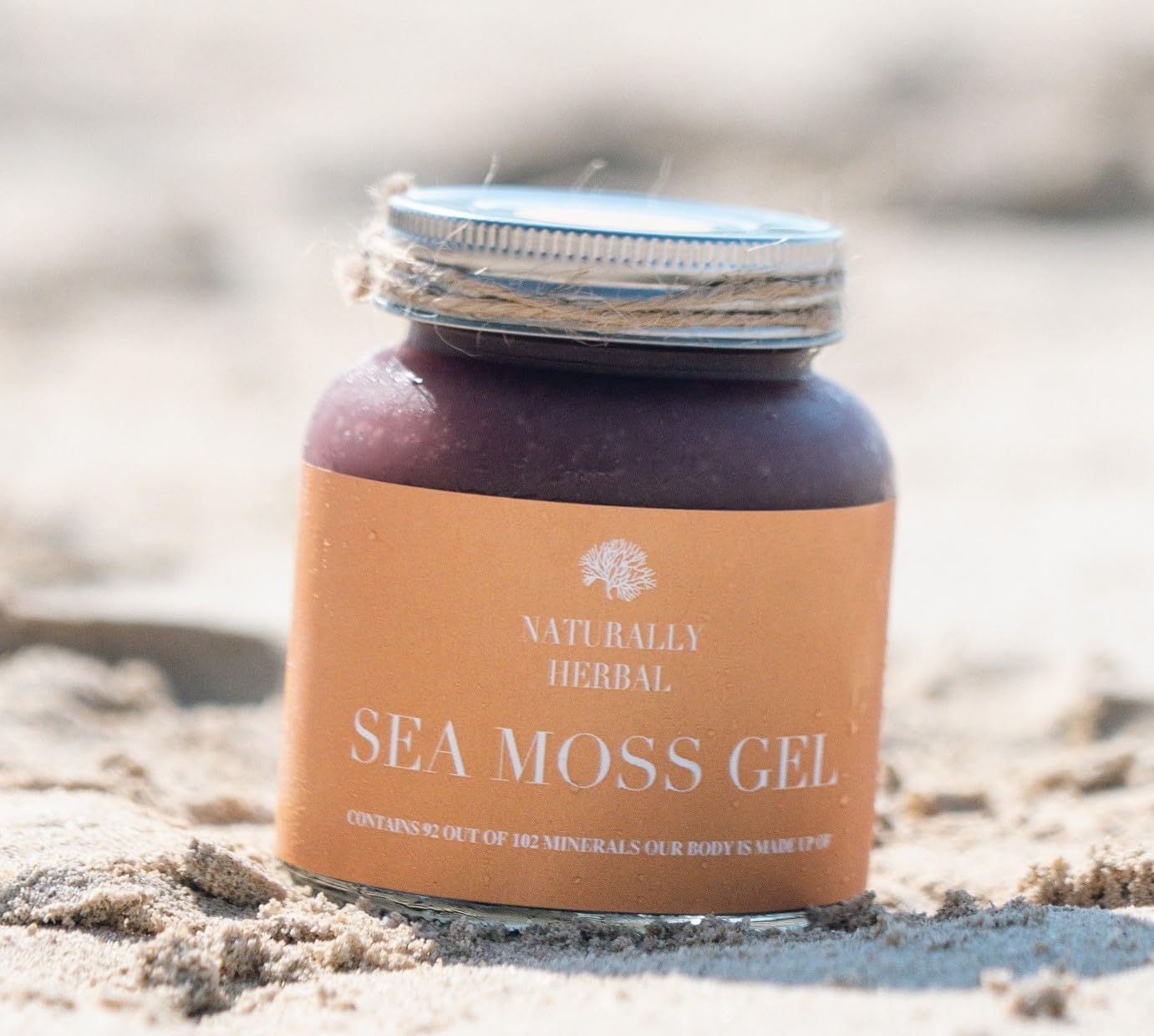 Organic Seamoss Gel from St. Lucia - Dr. Sebi - Naturally grown - 330mL jar - Supports Bones & Joints, & Immune System (UAE Based)) (330ml, Blueberry)