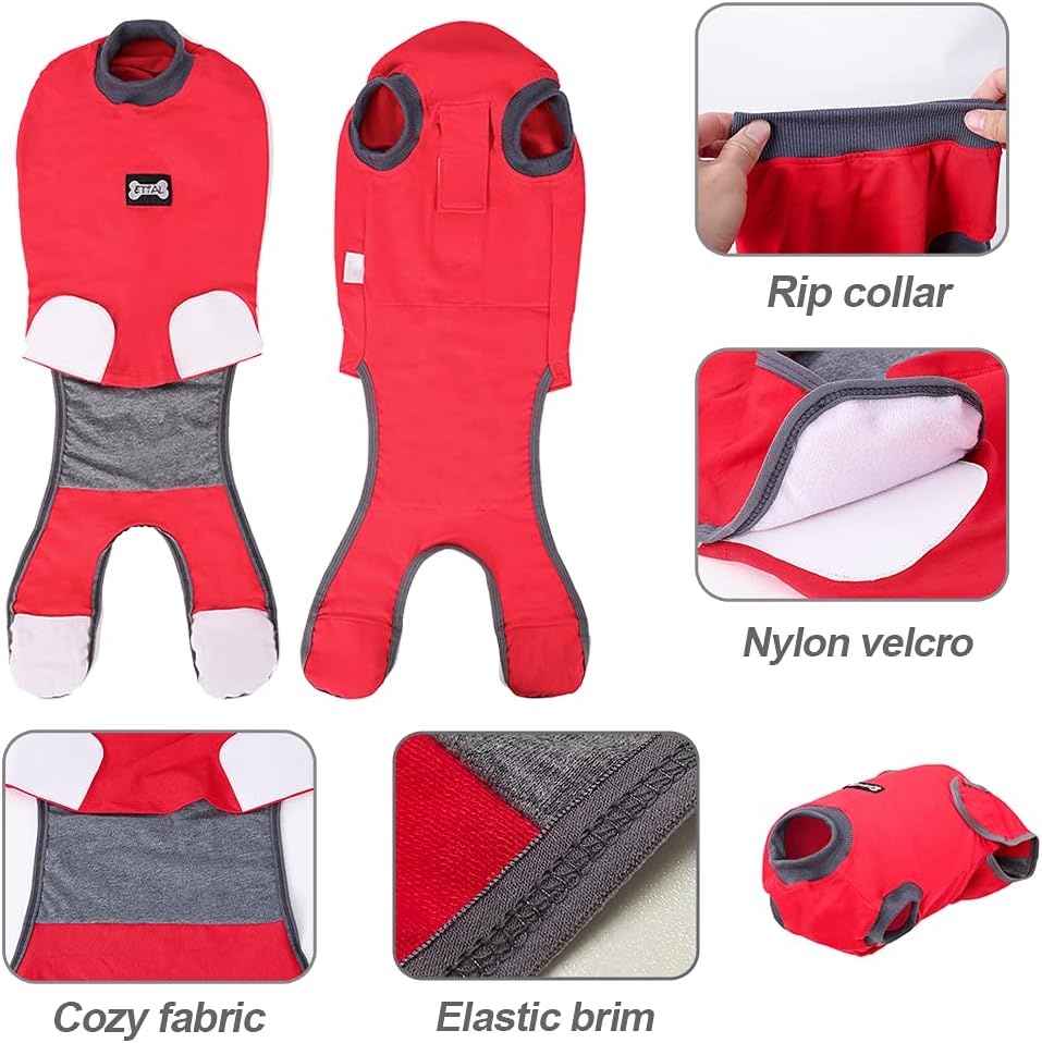 Duuclume Professional Pet Recovery Suit Body Suit After Surgery Dog