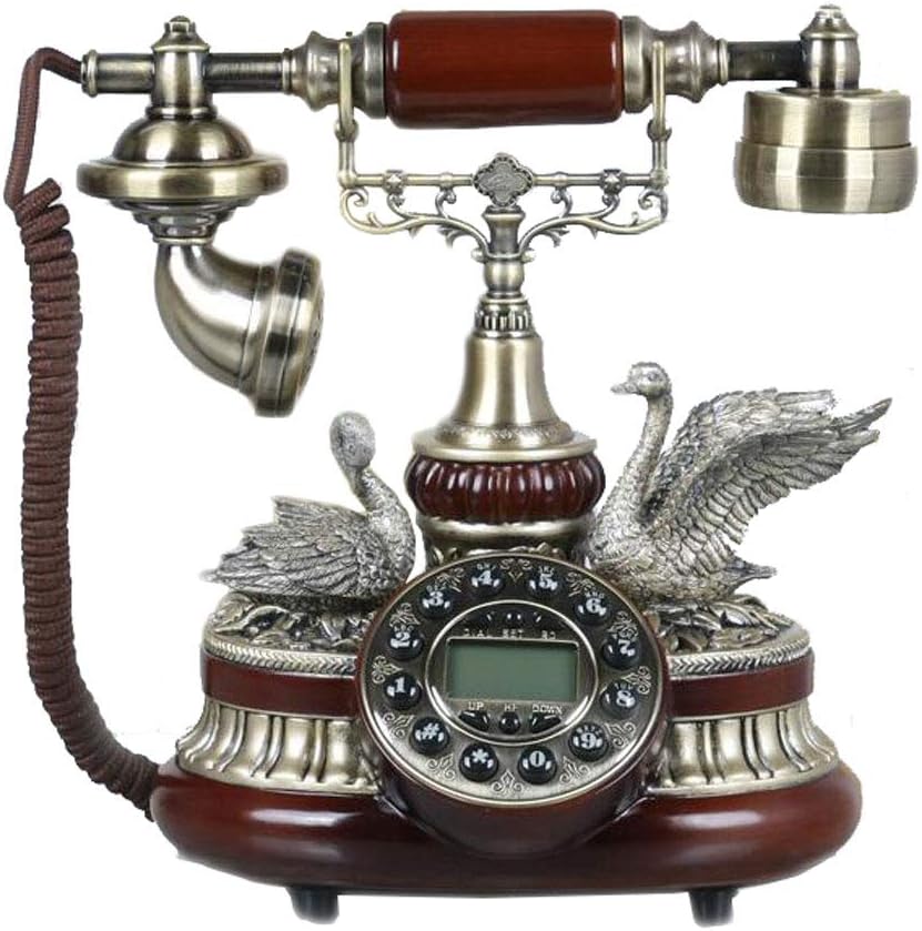 Animal Shape Decorative Retro Phone Metal Button Dial Garden Fashion Creative Seat European Home Office WD