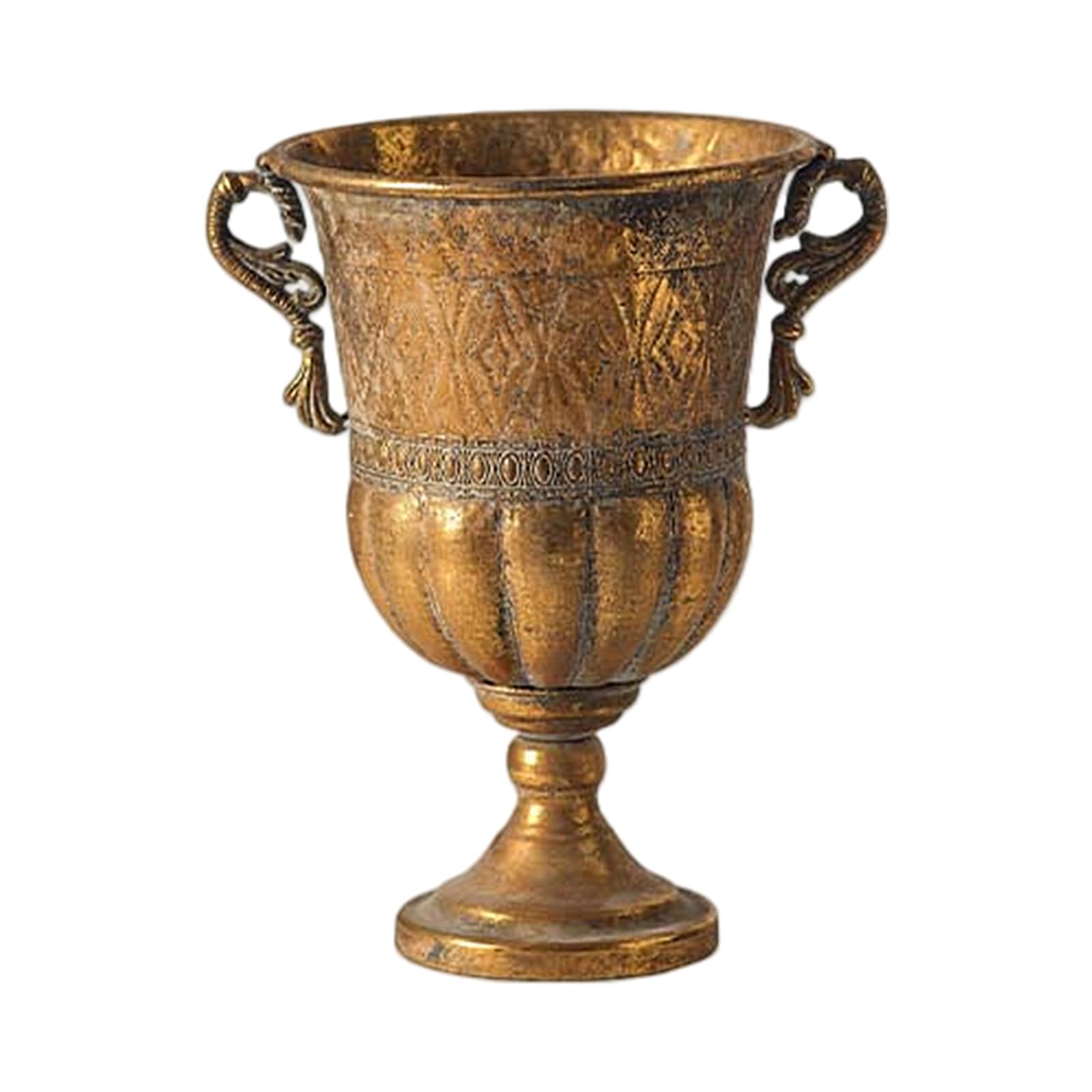 NVOQILIN Urn Vases for Wedding Table Centerpieces Gold Metal Vase Flower Arrangement Pots Decorative Rustics Flower Pots Gift Arrangement for Centerpiece