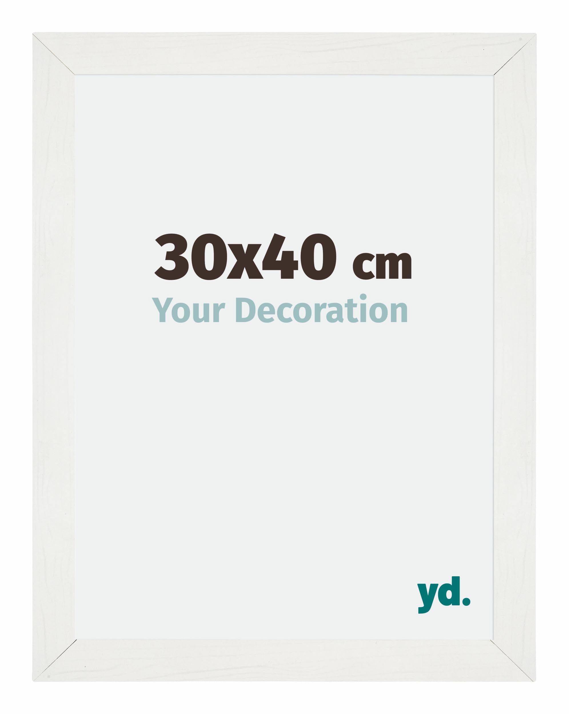 Your Decoration - Puzzle frame 30x40 - White Swept - Puzzle frame 500-1000 Pieces - MDF Photoframe - Mura