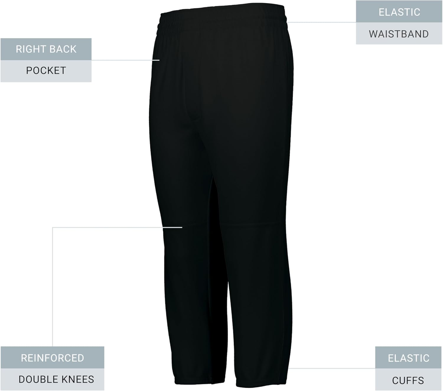 Augusta Sportswear Mens Augusta Sportswear Gamer Pull-up Baseball Pant with Moisture Management for Softball Champions! - Image 4