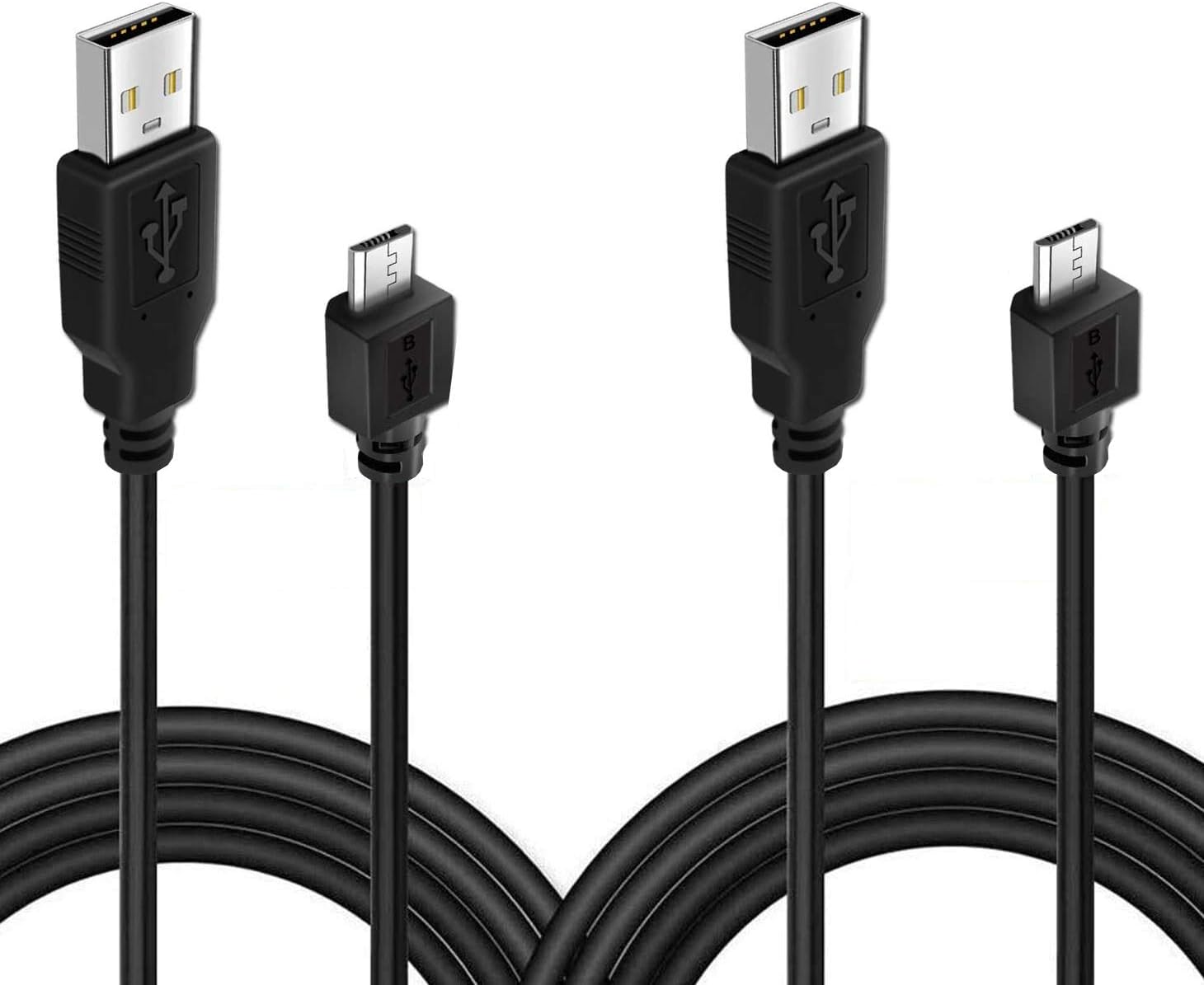 2 Pack 10ft Charging Cable Compatible with PS4 Controller, Play and Charger Cable Data Sync Cord Compatible with PlayStation 4 PS4 Controllers and Xbox One Controllers