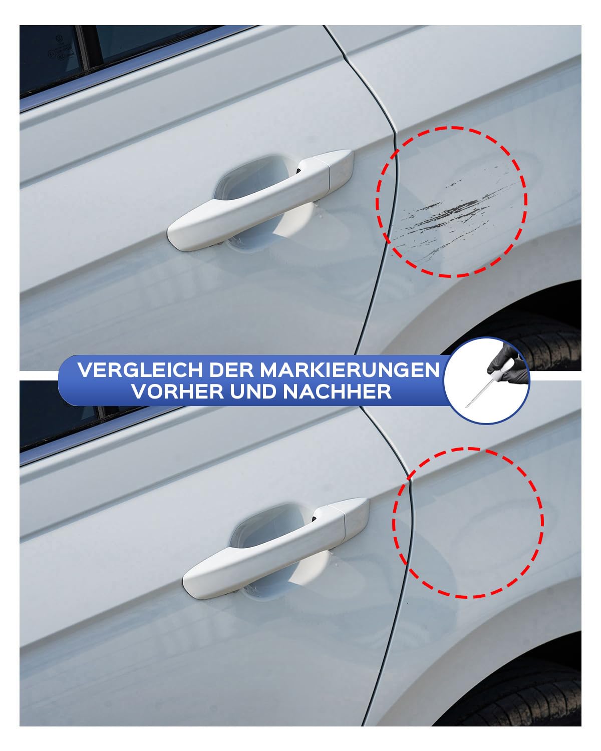 Oryx Matita vernice L0K1 bianco perlato compatibile VW Volkswagen