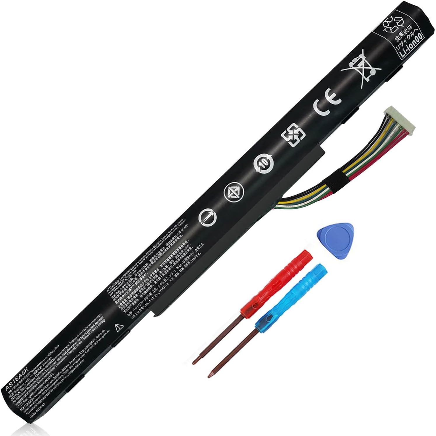 AS16A5K AS16A8K 4ICR19/66 Battery for Acer Aspire E15 E5-575 N16Q2 E5-576G E5-575G E5-475 F5-573 E5-575-52JF E5-575-33BM E5-575G-76YK E5-575-54SM E5-575G-57D4 E5-576-392H E5-575-54E8 KT.00605.002