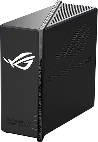 ASUS ROG Strix GS-BE18000 Tri-Band WiFi 7 Gaming Router — priekinis vaizdas