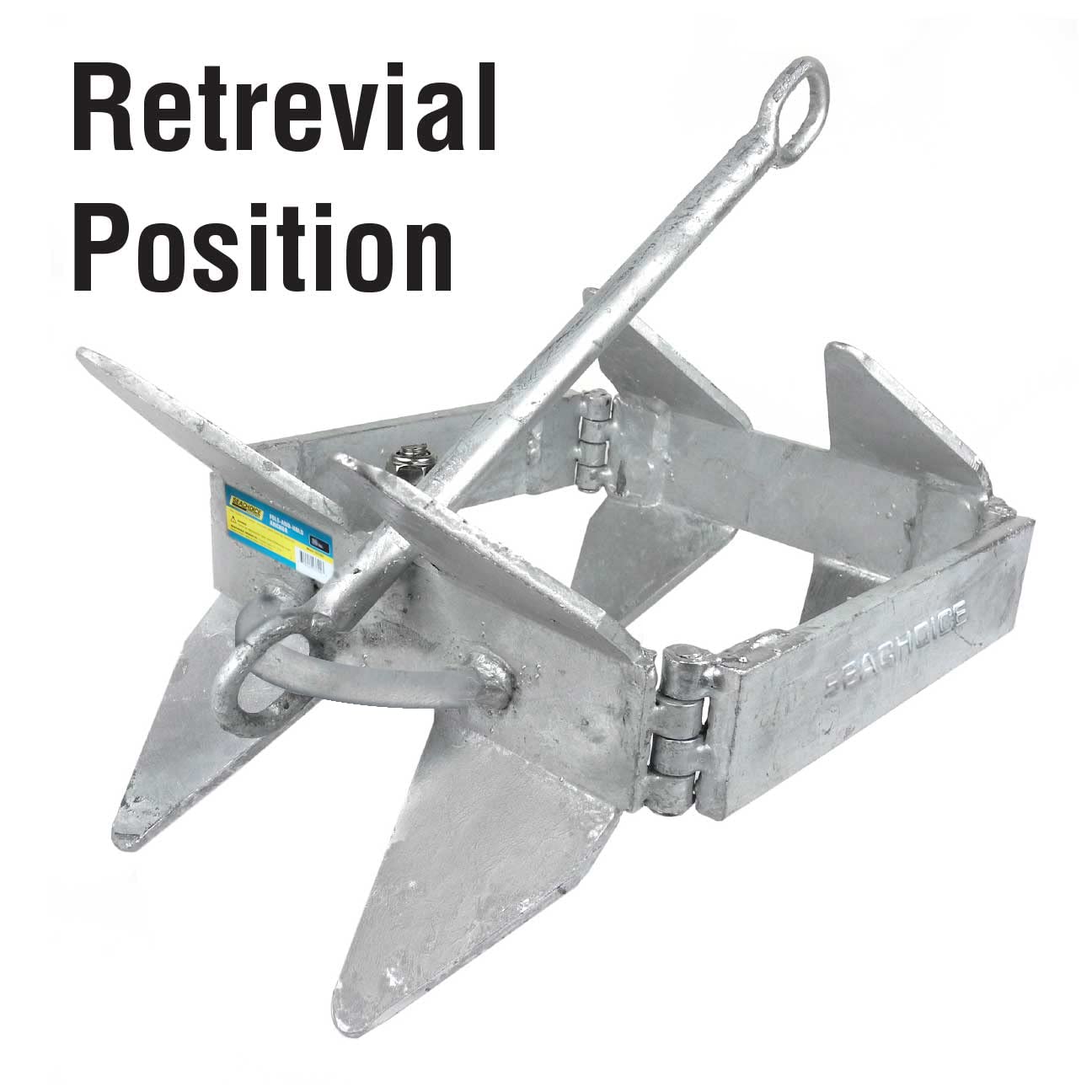 Seachoice Hot-Dipped Galvanized Steel Fold-and-Hold Anchor - Multiple