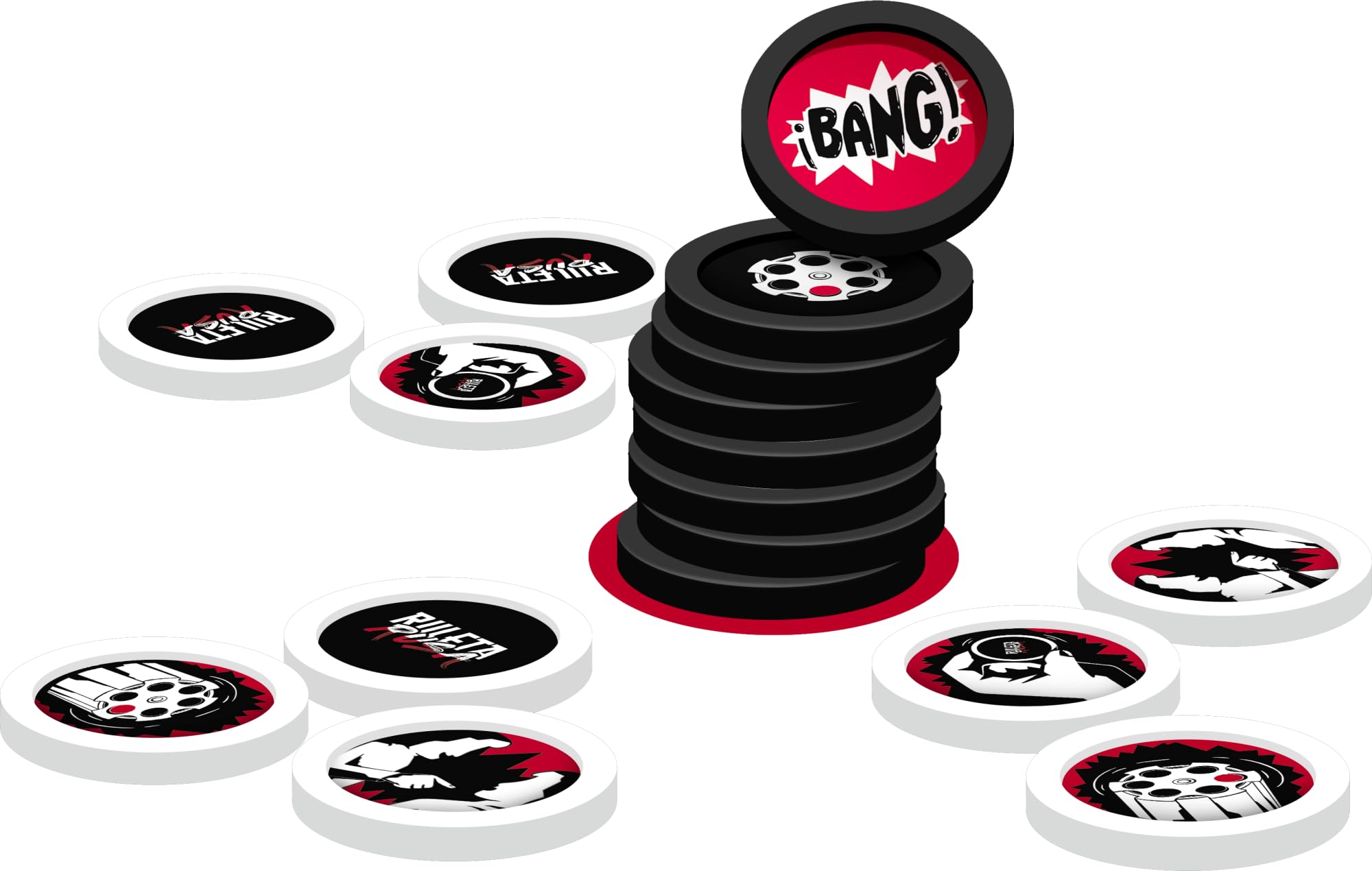 Ruleta Rusa, Juego de Mesa para Adultos, Party Game de Risas y Tensión, Juego Rápido para Fiestas y Reuniones, 2-6 Jugadores, +14 Años, GDM Games — view 2
