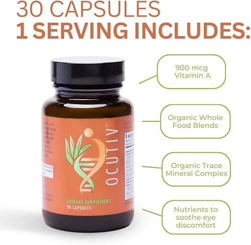 Miniatura 4 de Youngevity Ocutiv - Suplemento de vitaminas y minerales para los ojos - Contiene vitamina A, C, E, zinc, arándano, luteína, licopeno, zeaxantina,