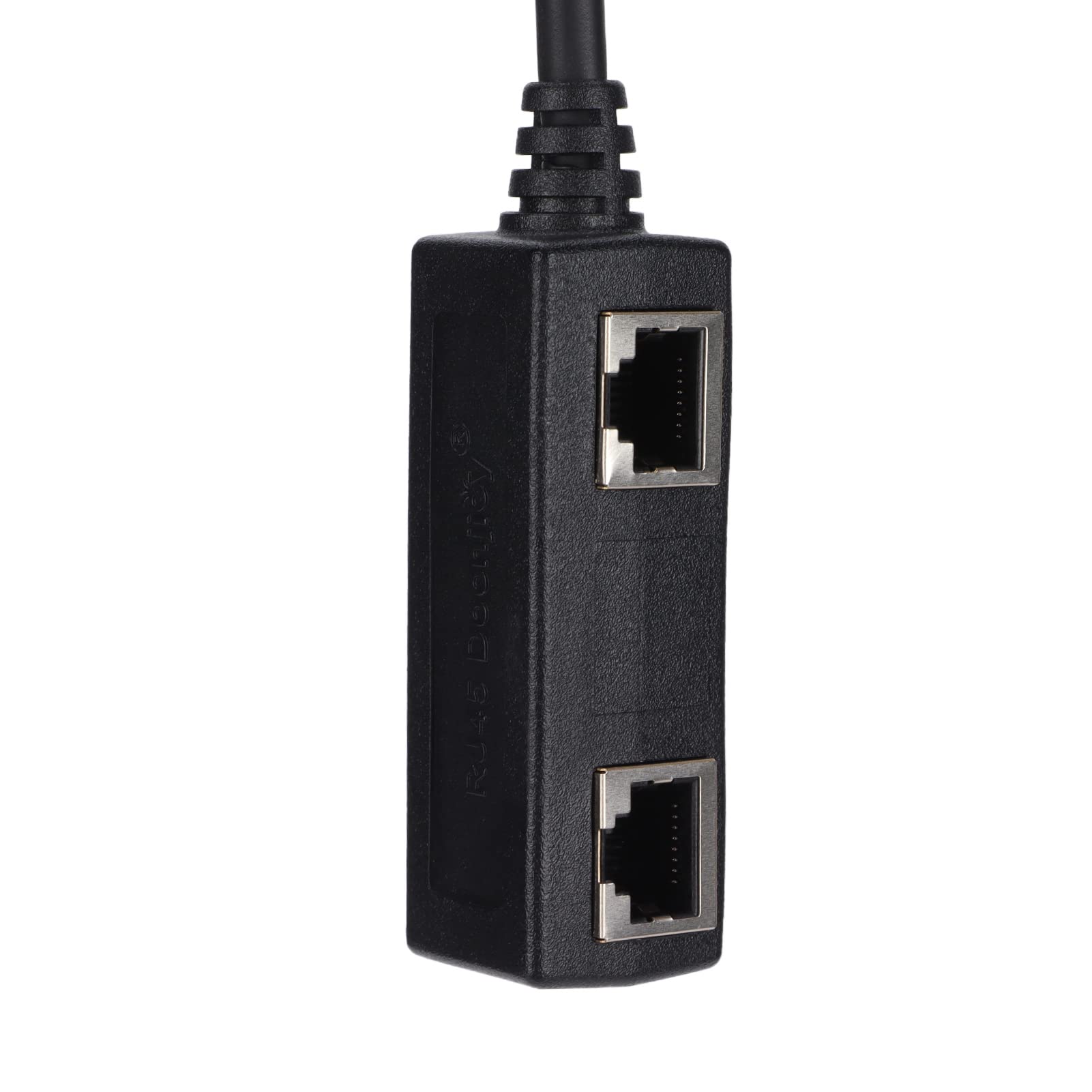 Acogedor CAT8 Ethernet Splitter, RJ45 1 to 2 Ethernet Cable Adapter Gold Plated Core Network Cable for Home Office, Stable Connection and Transmission