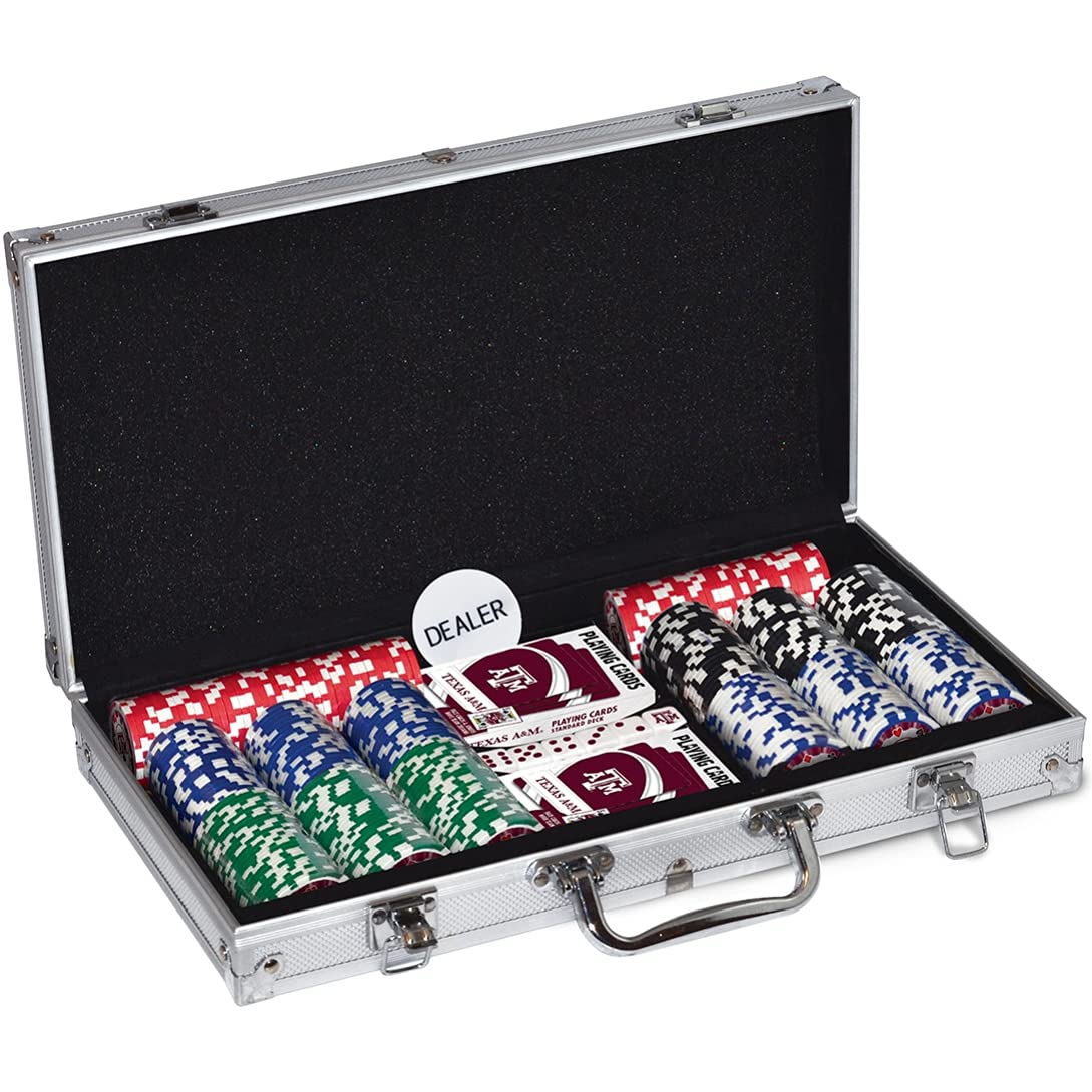 Masterpieces NCAA Unisex-Adult 300-Piece Casino Style Poker Chip Set