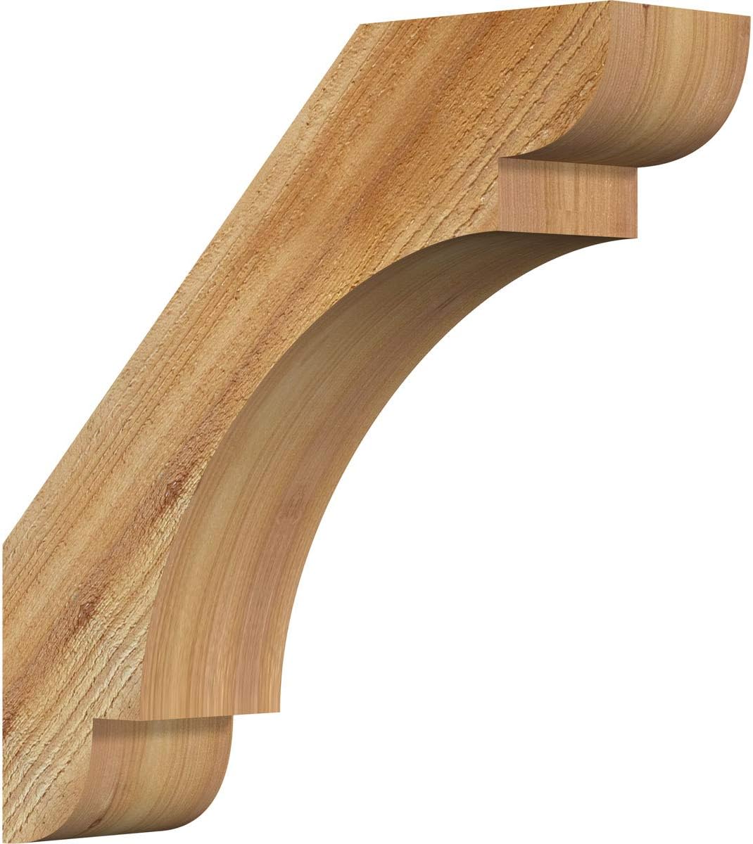 Ekena Millwork BRC04X16X16OLY00RWR 4"W x 16"D x 16"H Olympic Rough Sawn Knee Brace, Western Red Cedar 16"D x 16"H 4"W Western Red Cedar (Rough Sawn)