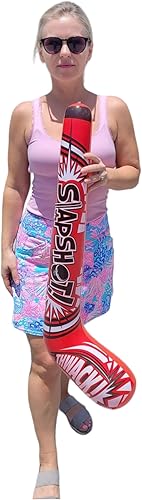 Miniatura 4 de Palos de hockey inflables de 35 pulgadas (4 diseños) Splash it! Thwack! Hat Trick. Pow! Power Play Smack! Face Off! Whack! Colorido. Vinilo. Gran