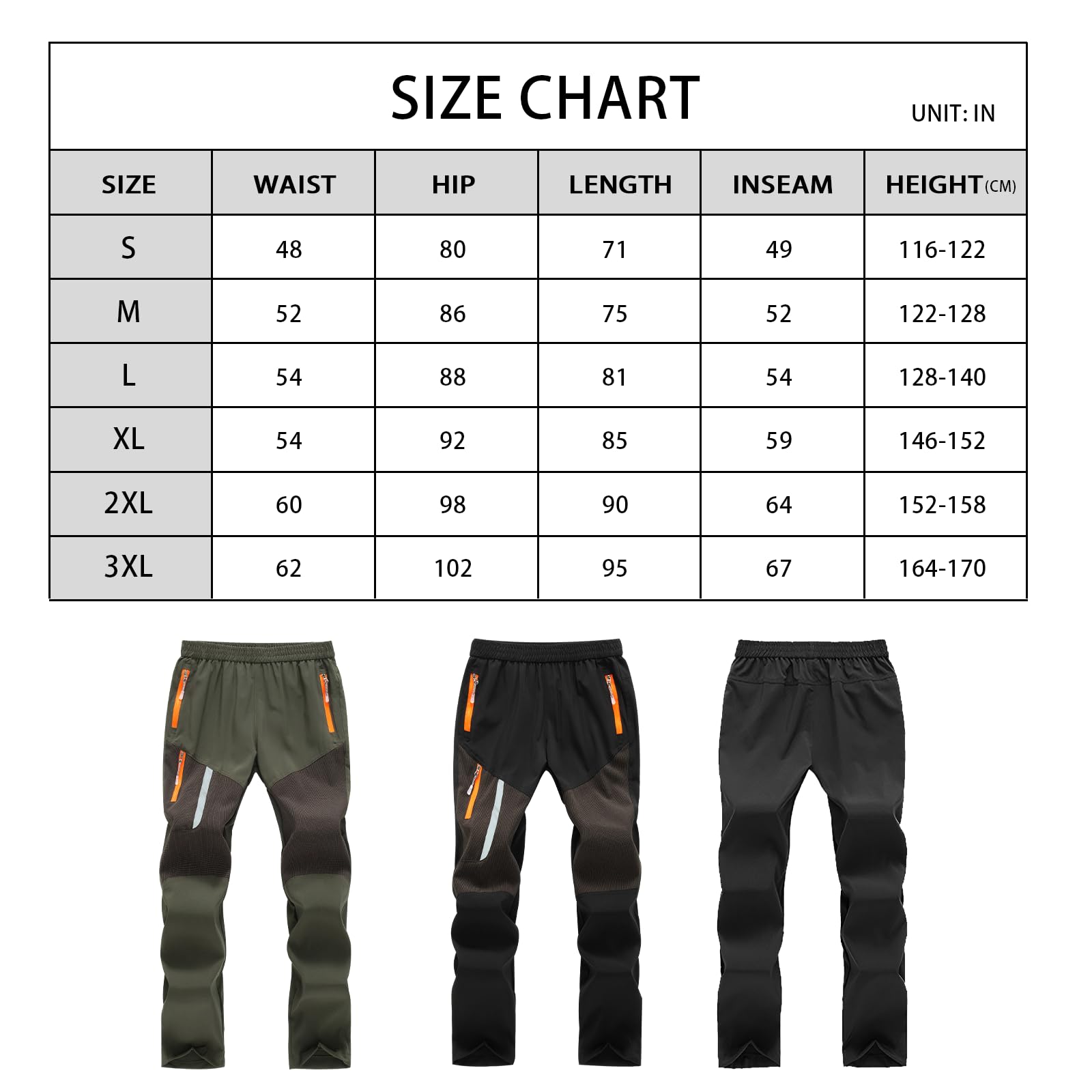 SUKUTU Primavera ed Estate Ragazzi e Ragazze Pantaloni Leggeri Elasticizzati all'aperto Pantaloni Leggeri da Trekking ad Asciugatura Rapida