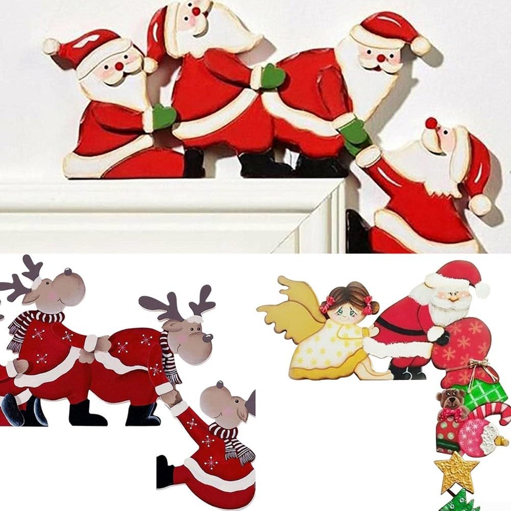 Décorations De Cadre De Porte De Noël, Cadre De Porte Amusant En Forme De Pere Noel Cadre De Porte En Bois Elan Accessoires De Decoration De Table 89785006 Décorations De Cadre De Porte De Noël, Cadre De Porte Amusant En Forme De Pere Noel Cadre De Porte En Bois Elan Accessoires De Decoration De Table 89785006