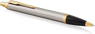 Parker IM Kugelschreiber | Brushed Metal | Mittlere Spitze | Blau | Geschenkbox