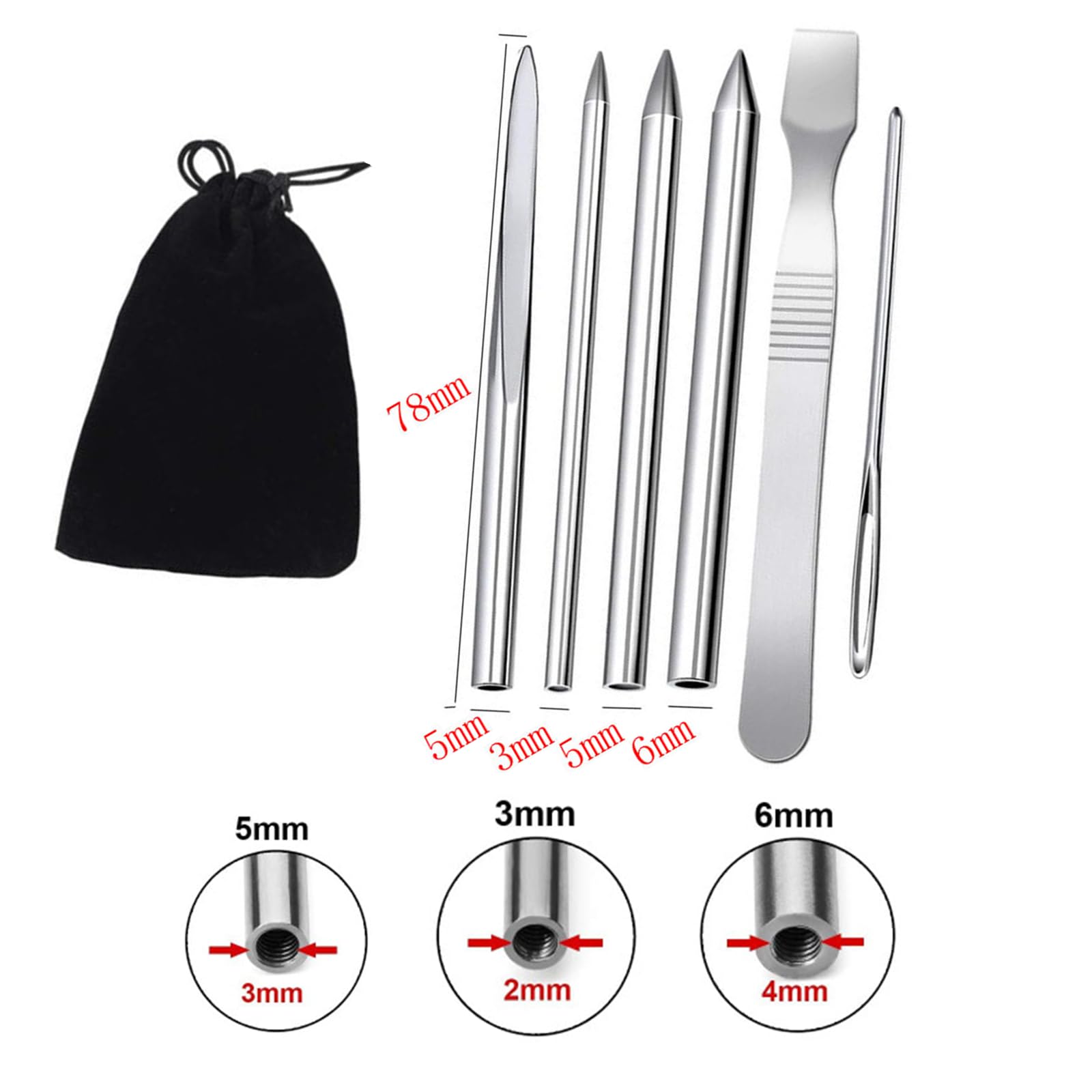 Aiguille à Paracorde En Acier Inoxydable, Idéale Pour Les Paracordes