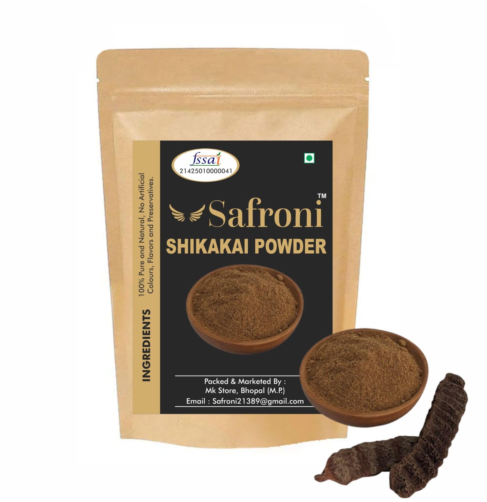 Shikakai Powder | 100% Pure & Natural Hair Cleanser | Promotes Strong, Shiny Hair | Herbal Hair Wash Powder (250g)-image-35