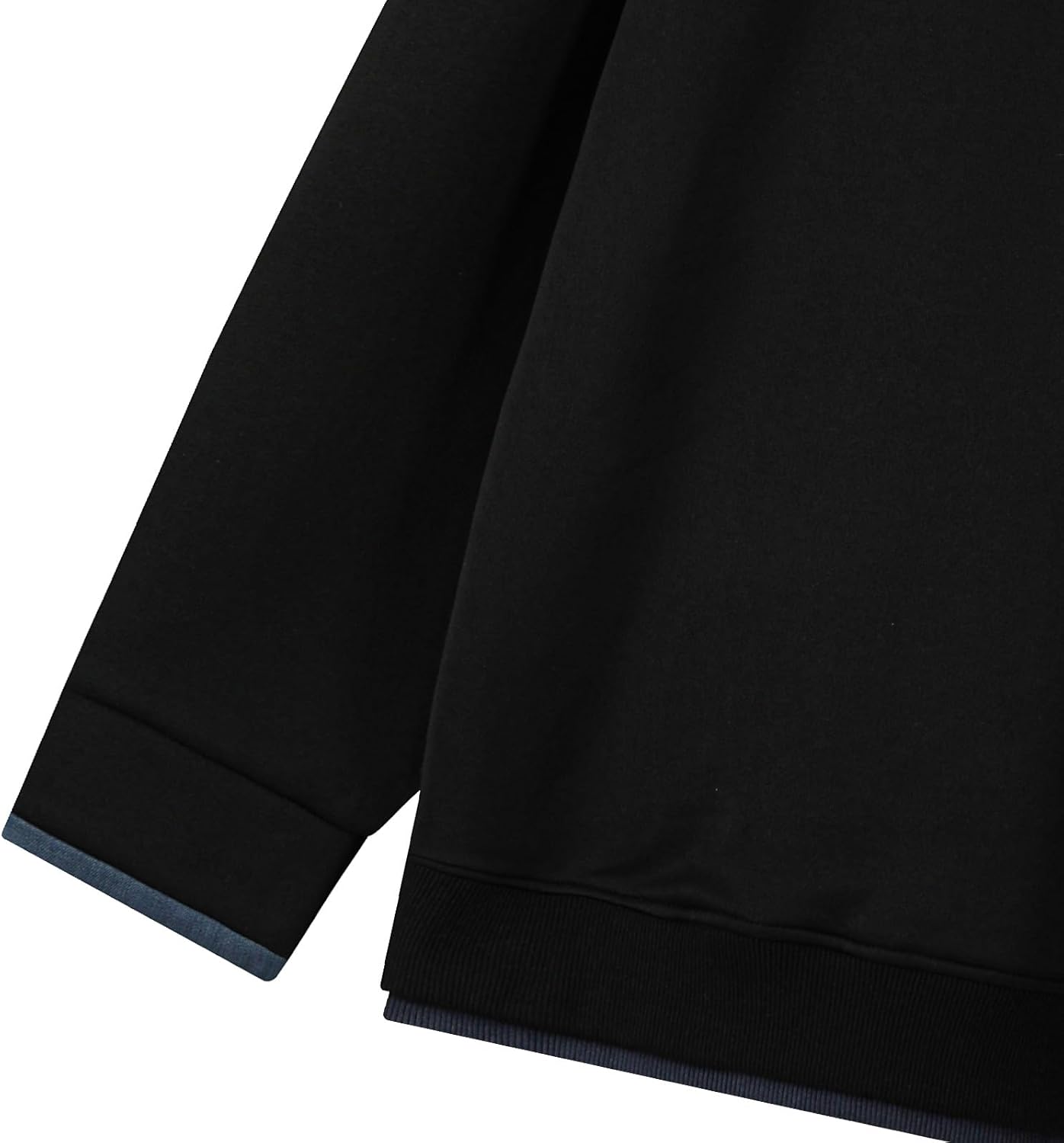 GURUNVANI Mens Color Block Polo Sweatshirts Loose Fit Long Sleeve Pullover Shirt - Image 8