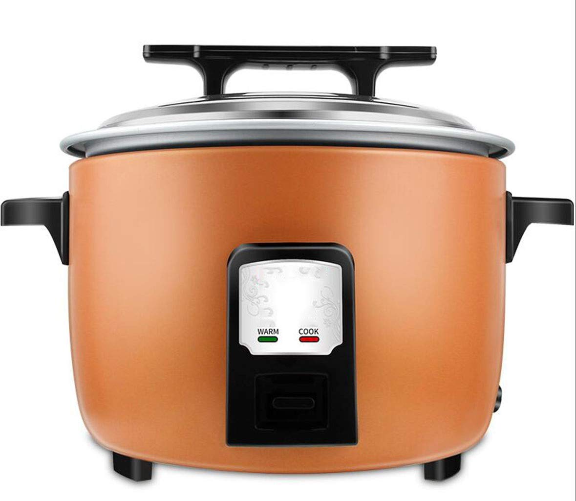 Rice cooker commercial large capacity 8L/10L/13L/18L/23L/28L/36L,Non-Stick Inner Pot,Automatic Cooking,Easy Cleaning,Make Rice Healthy Food/Vegetables (Color : Orange, Size : 18L)