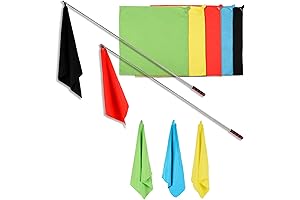 Premium Horse Training Flag Equipment 5-Piece Set with Telescopic Flag Pole