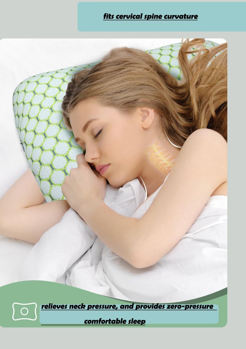 Ear Piercing Pillow with A Hole Ear Guard Pillow Ear Pillows for Side Sleepers Pierced Ears Ear Pain Elder Beauty Washable (Blue)
