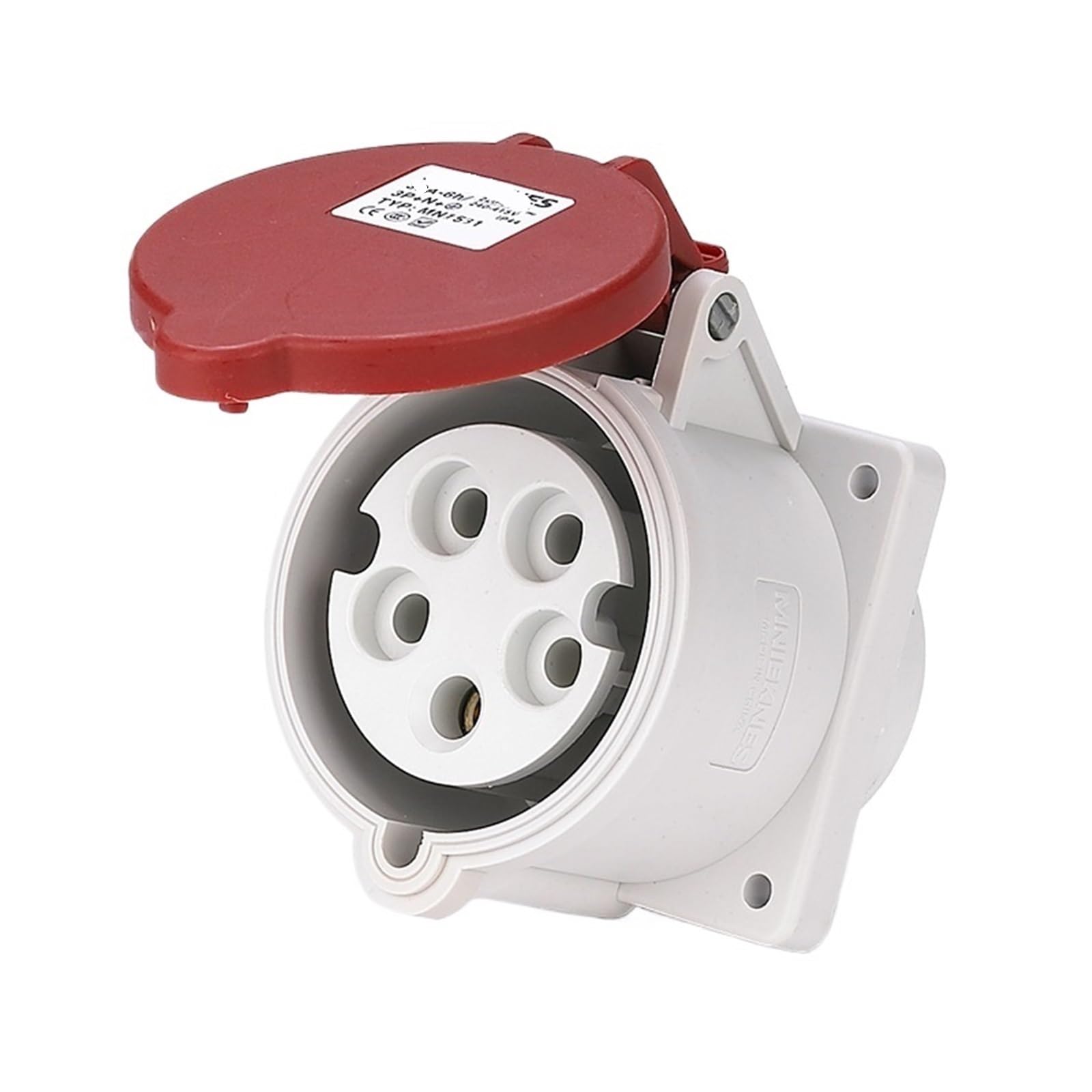 MUYTQAERG Industrial Socket 16A 5P+N+PE MN1531 16A*380V*5P*6KW
