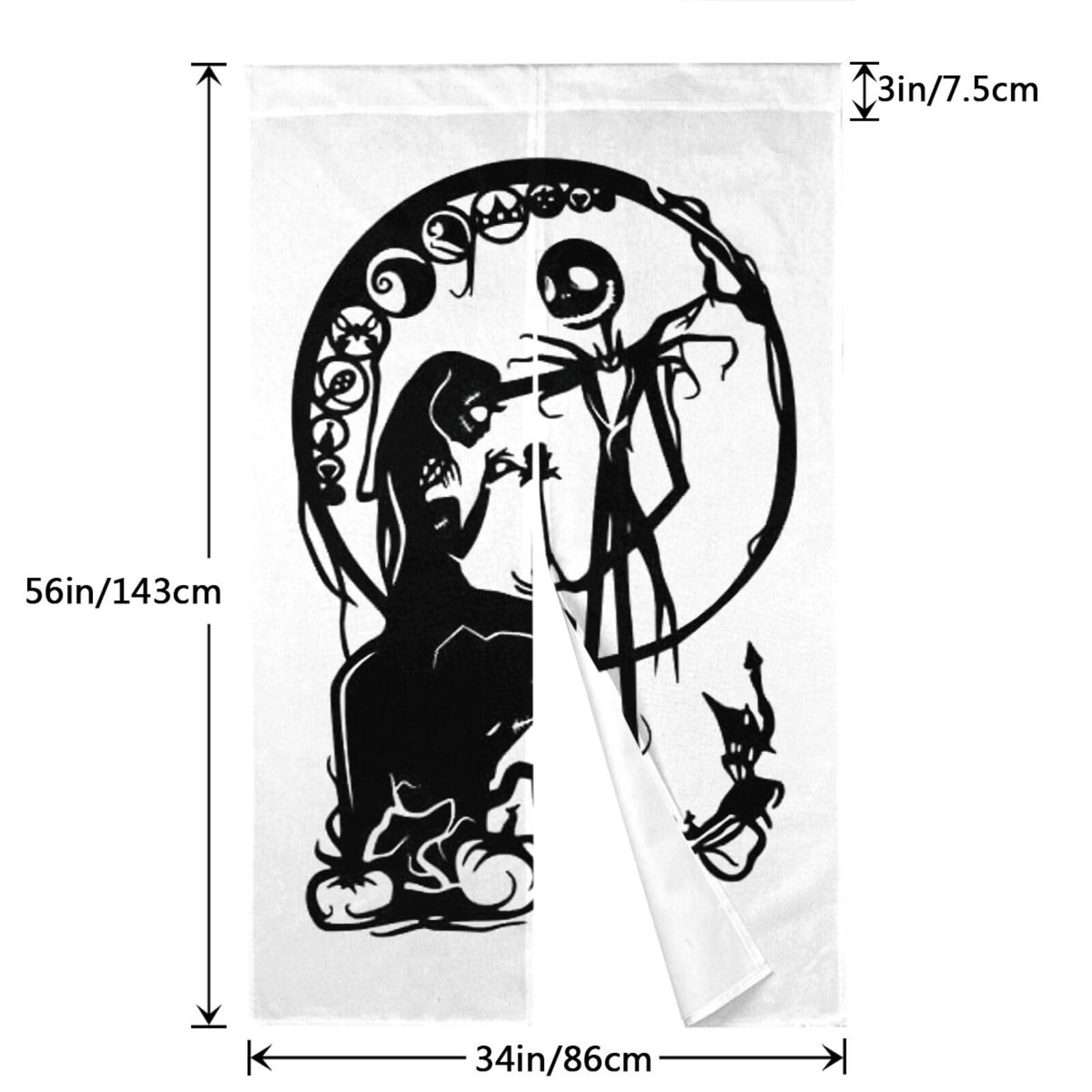 Amazon｜のれん ナイトメア・ビフォア・クリスマス 目隠し 開運 和風