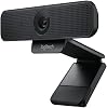 Logitech C925-E Webcam, HD 1080p30fps Video Calling, Light Correction, Autofocus, Clear Audio, Privacy Shade, Works with Skype Business, WebEx, Lync, Cisco, PCMacLaptopMacbook - Black