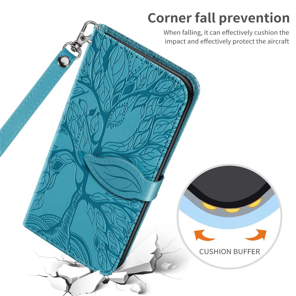 Cover per Huawei P Smart 2019 / Honor 10 Lite, Custodia in Pelle PU con Slot per Schede, Magnetica Portafoglio Cover per Huawei P Smart 2019 / Honor 10 Lite, Viola Scuro
