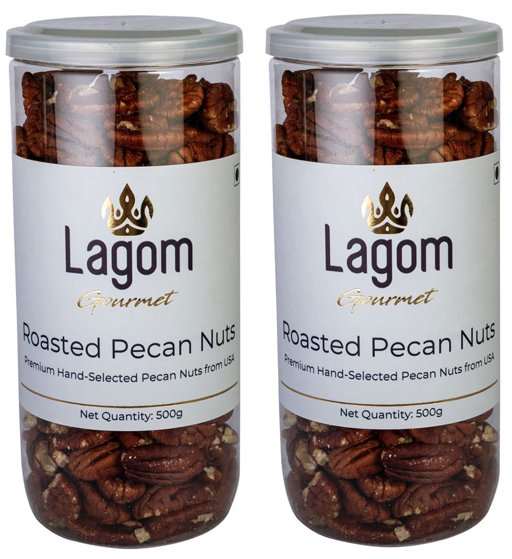 Lagom Gourmet Roasted Pecan Nuts 1 kg | No Salt | Dry Roasted | No Oil Used | All Natural | No Preservatives | No Additives | Gluten Free | Vegan | Plant Based | Non GMO | Nuts Dry Fruits (B07XT6BDXQ) Amazon Price History, Amazon Price Tracker