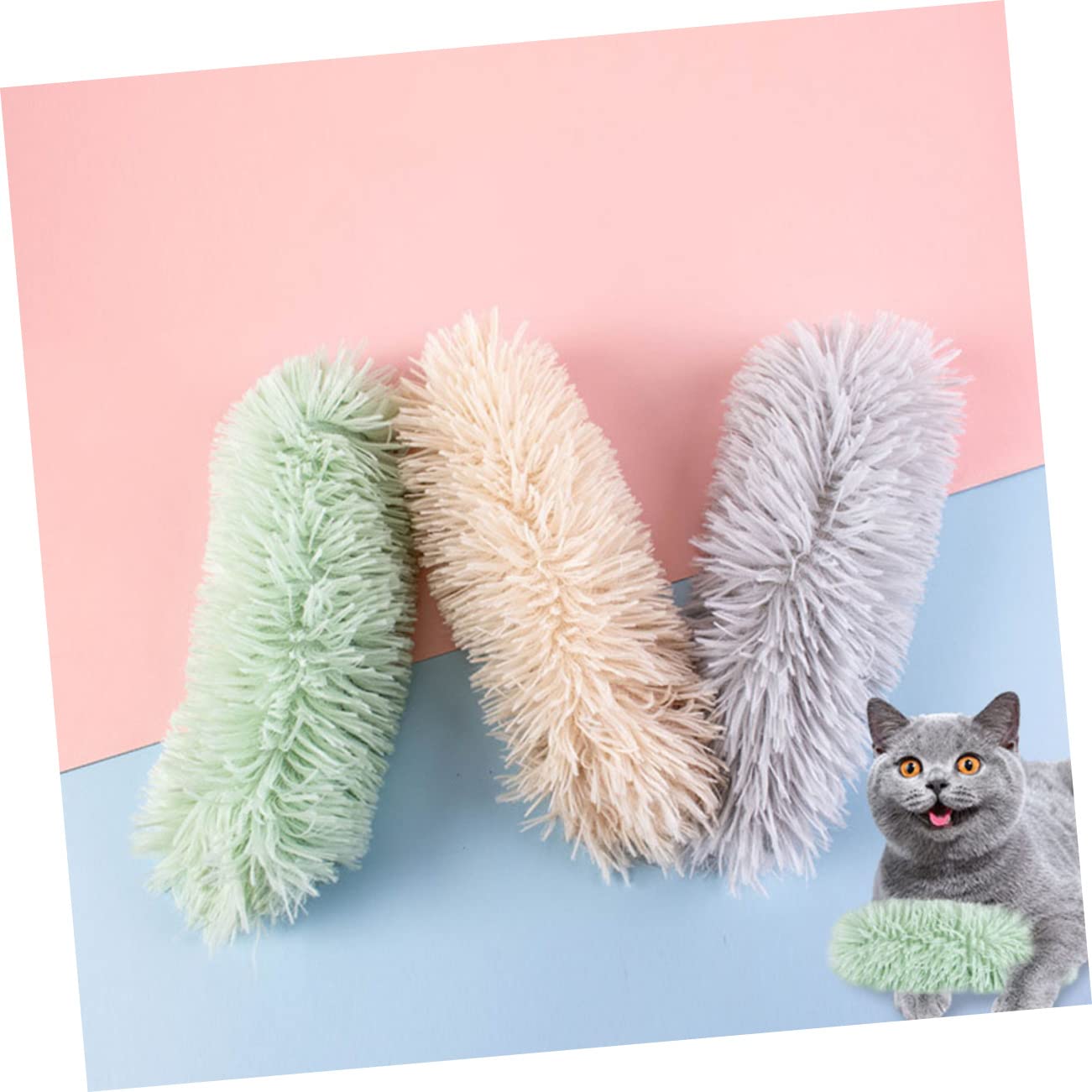 DOITOOL 9 Piezas Juguete de gatera Juguetes para Masticar Hueso de Juguete Peluche Juguetes para Gatos Regalo para Mascotas Relleno Suministros de Mascotas Producto