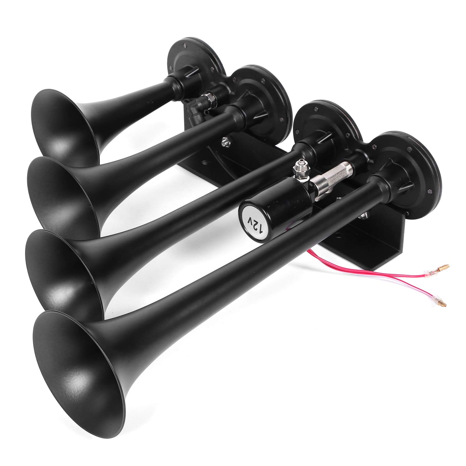 Cerlingwee Truck Air Horn 12 Volt Air Compressor Train Horn Kit