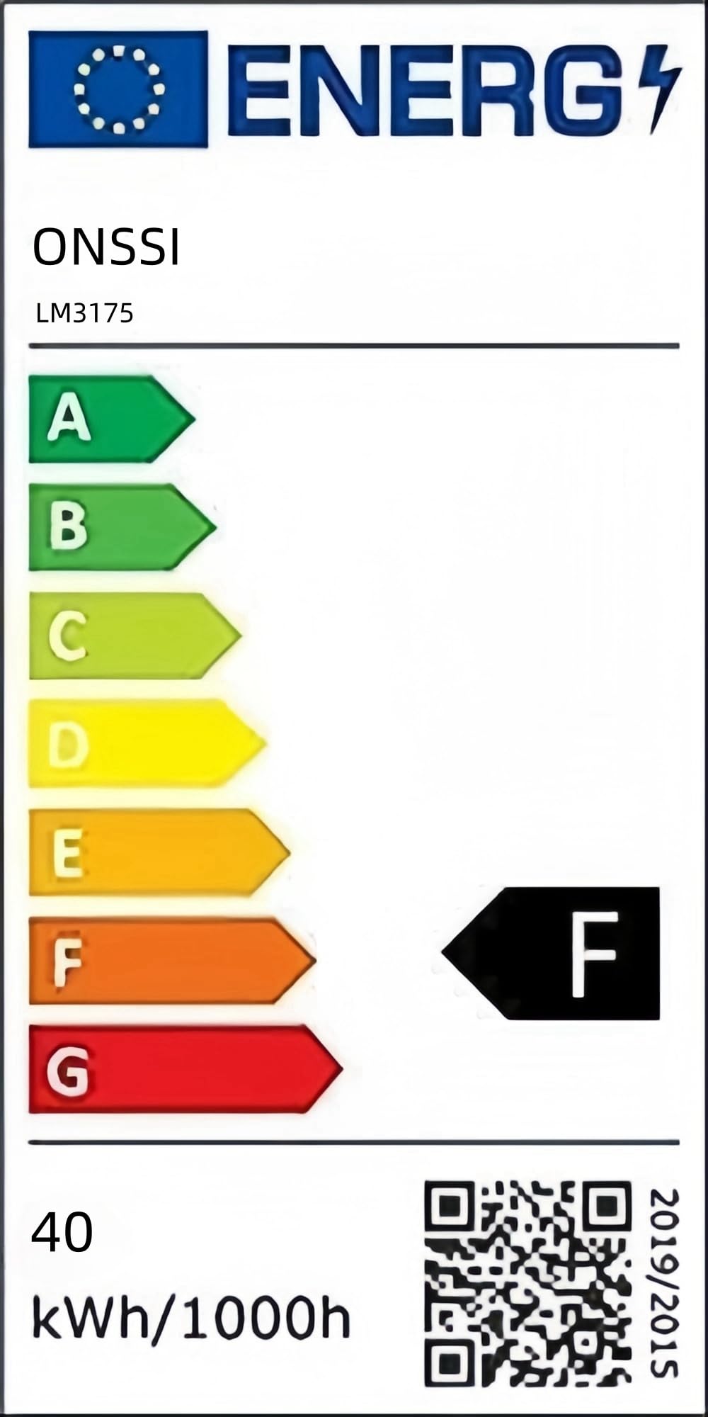 ONSSI Foco LED 40W para Carril Monofásico de 2 Hilos,(Blanco Neutro,4500k) 4400lm Focos Led CBO de Techo Iluminacion para Comercial