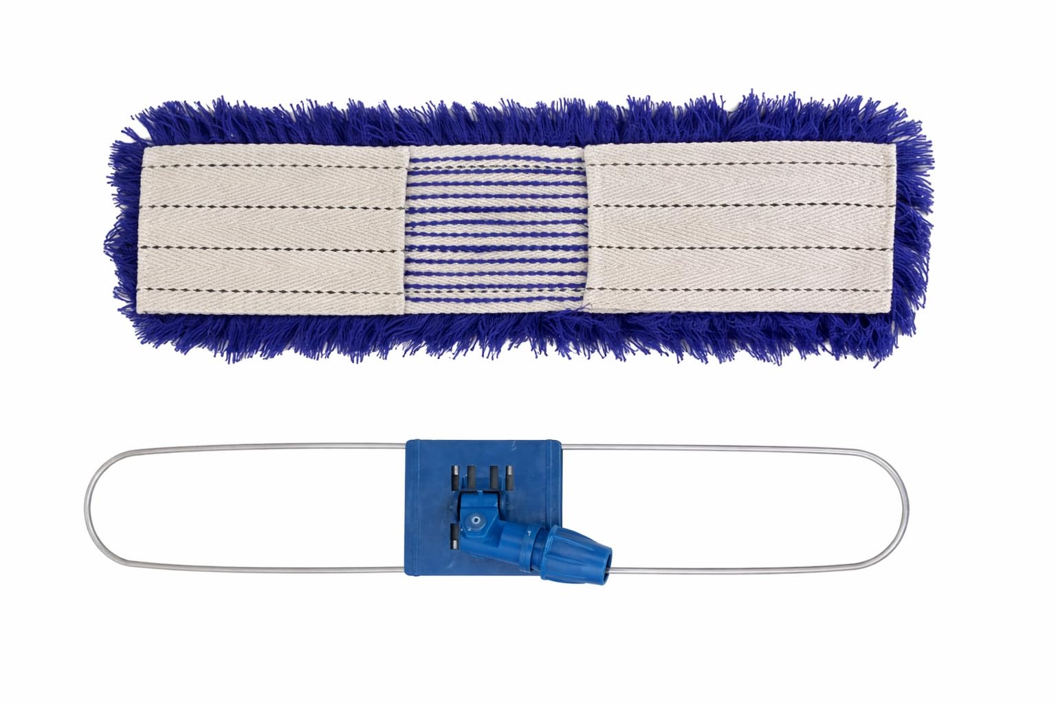24 Inch Dry Mop Refill with Metal Frame | Microfiber Cotton Dust Cleaner Head | Heavy Duty Floor Cleaning Set | Reusable Washable Replacement | Home Office Use-image-21