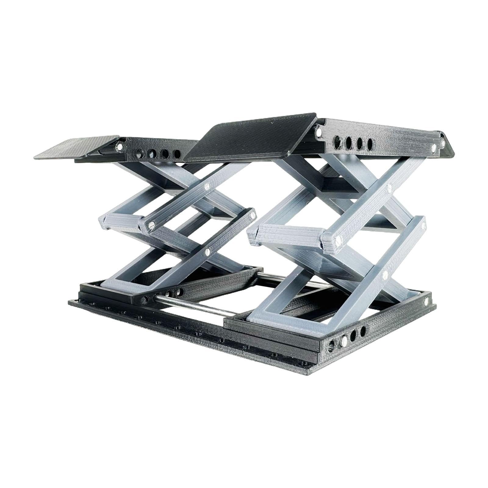 RC Car Stand Mesa Elevadora Estación de Reparación para Coche RC Compacta Accesorio Resistente de PP Adecuado para Coleccionistas Garajes V, Negro