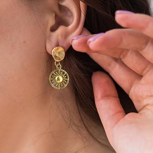 Miniatura 3 de 110 dijes de sol y luna para fabricación de joyas, colgantes de luna de aleación, dijes vintage de estrella celestial para collares, pulseras,