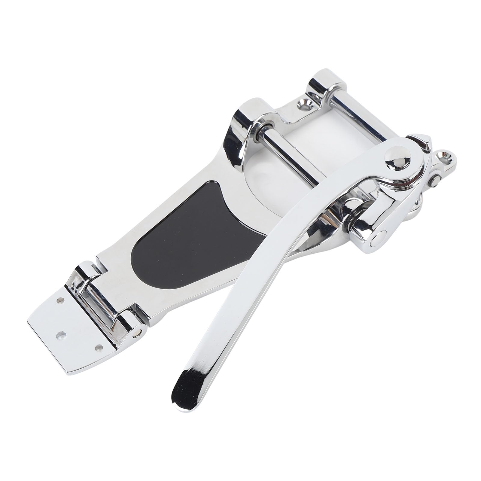Jeffergarden Cordal de Guitarra Compatible con Guitarras Eléctricas Huecas de Jazz Unidad de Trémolo de Aleación de Zinc Barra Fija con Rodillo, Puente de Jazz Cordal de Vibrato para Guitarra (SILVER)