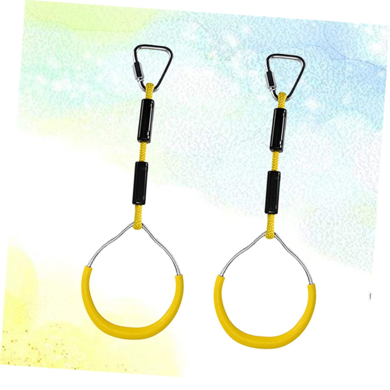 Anillos de Gimnasia para Niños Juego de 2 Hierro Abs Poliéster