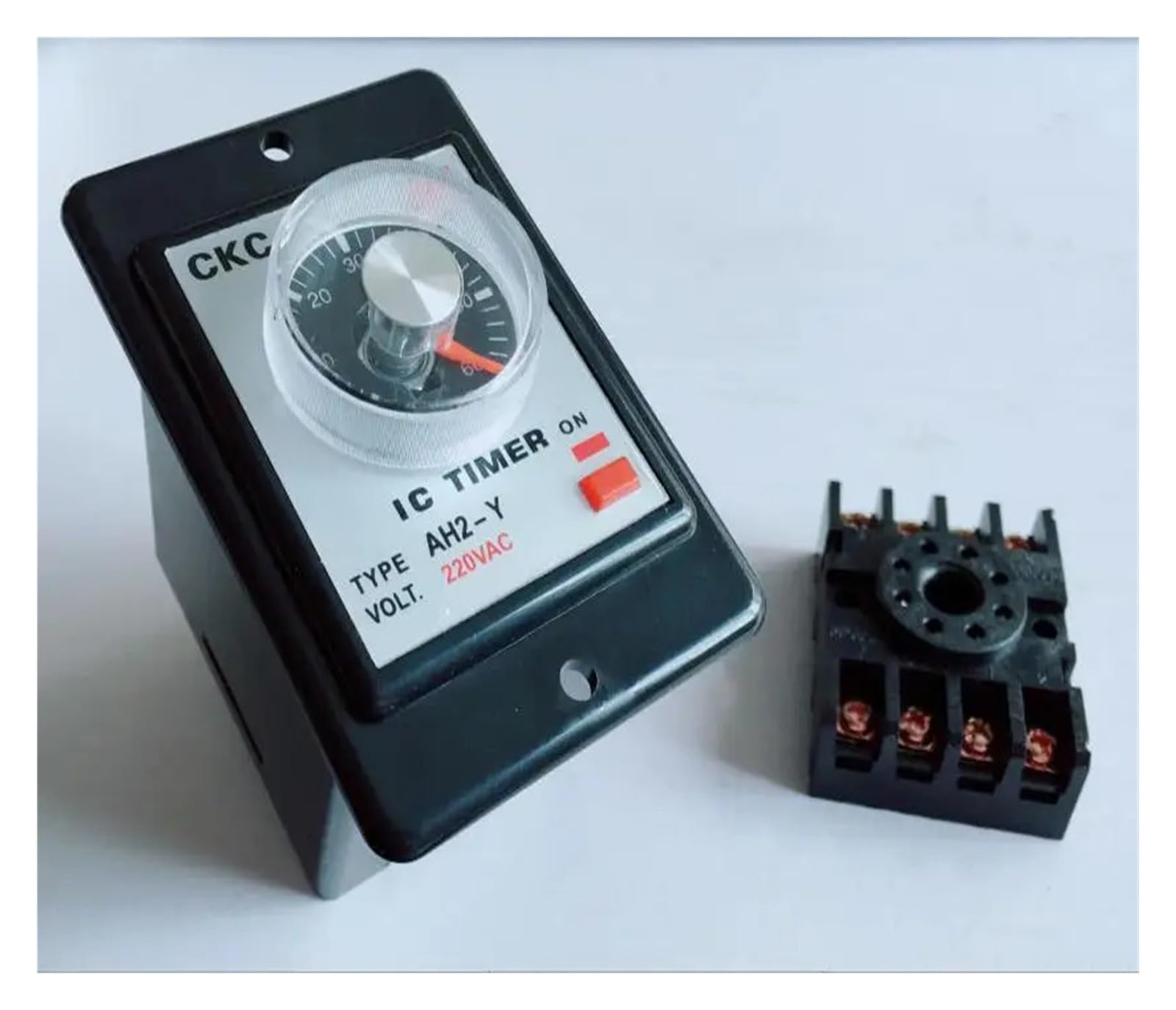 PKNVKZIDK 1pc AH2-Y AC220V 60M Time relay 8Pin with base