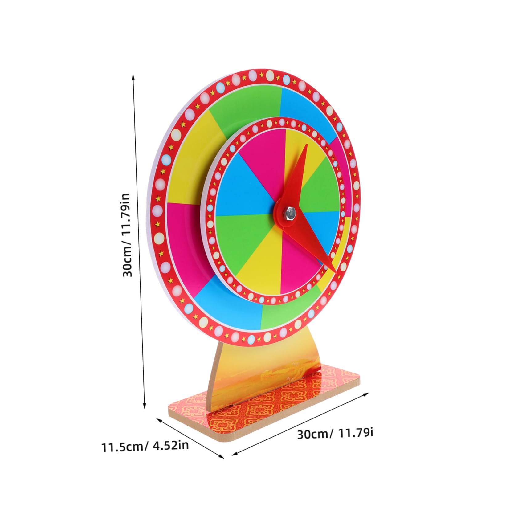 Totority Plastic Prize Turntable Party Game Props Raffle Game Turntable Rotating Wheel Game DIY Game Wheel