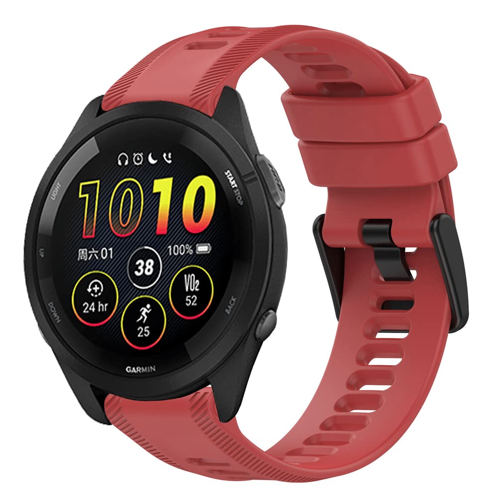 Tyogeephy Straps Compatible with Garmin Forerunner 965 Strap, Soft Sport Watch Strap Replacement Wristbands for Women Men