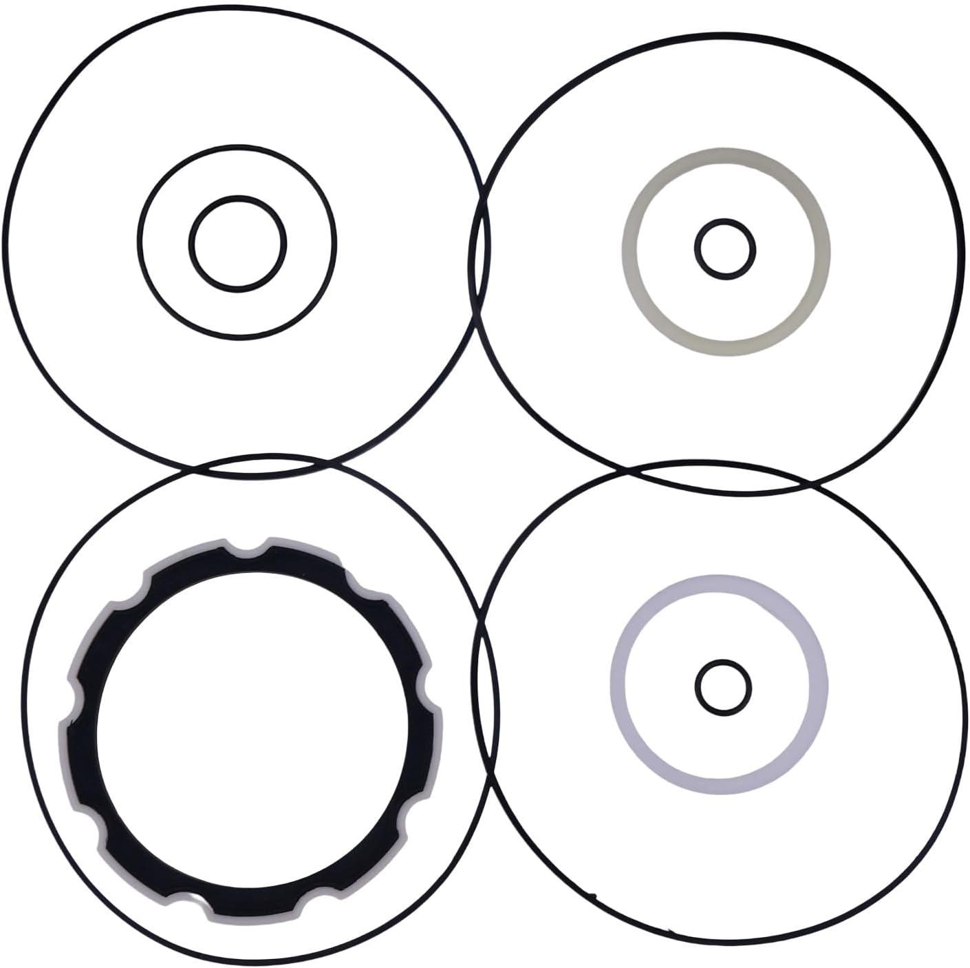 6669455 Drive Motor Seal Kit Compatible with Bobcat Loader S130 S150 S160 S175 S185 751 753 763 773