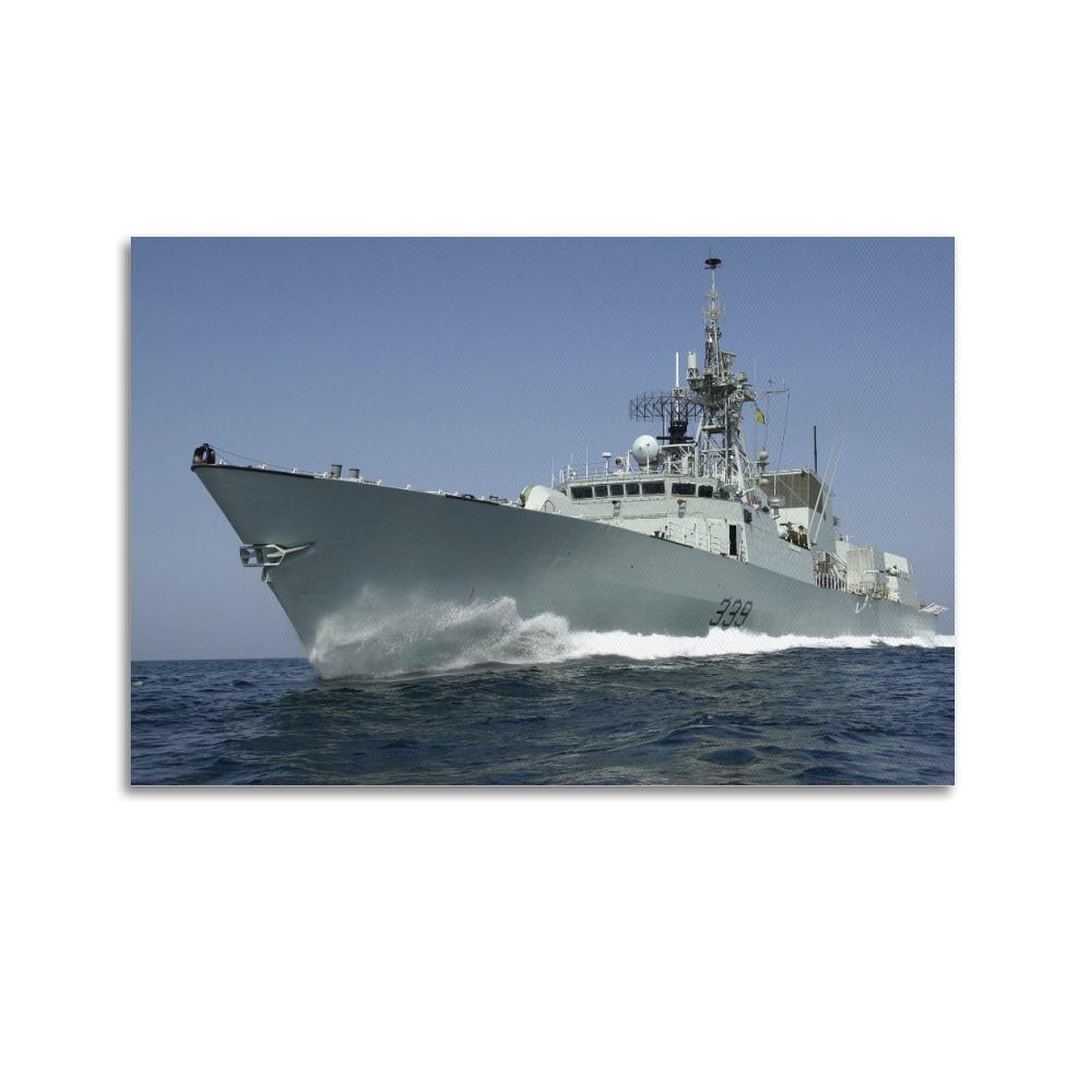 WZKTCL Naval Battleship Poster 339 Poster Decorative Painting Canvas Wall Posters And Art Picture Print Modern Family Bedroom Decor Posters 20x30inch(50x75cm)