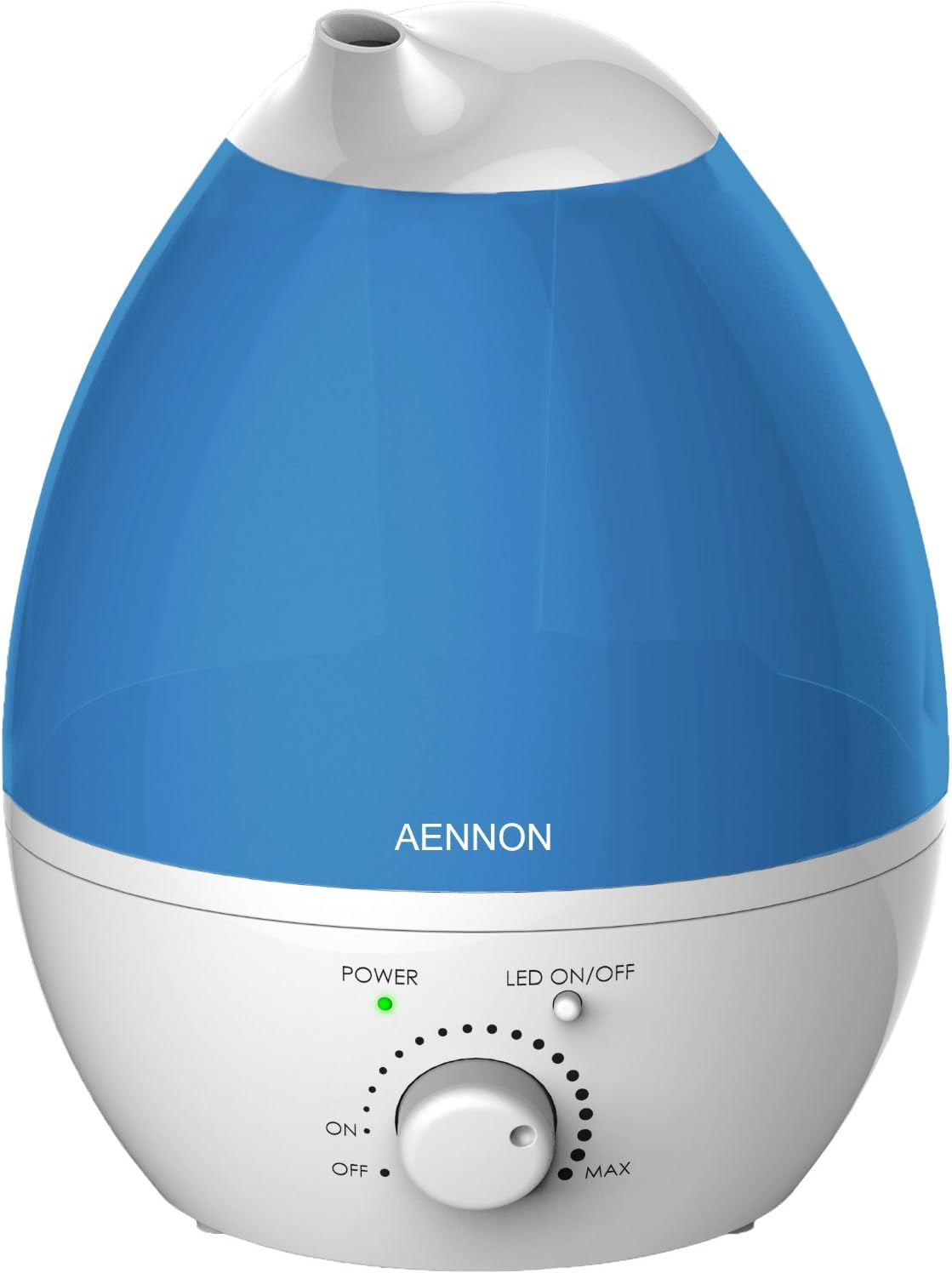 Aennon Cool Mist Humidifier, 2.8L Ultrasonic Humidifiers for 20 Hours+ Use, Whisper-Quiet, 7 Color LED Lights, Auto Shut-Off for Home Bedroom Baby Room Office