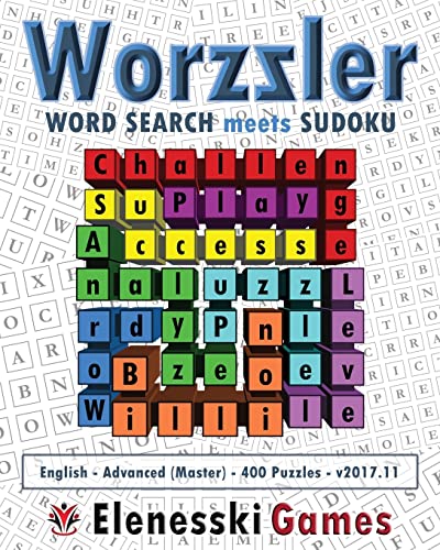 Worzzler (English, Advanced, 400 Puzzles) 2017.11: Word Search meets Sudoku